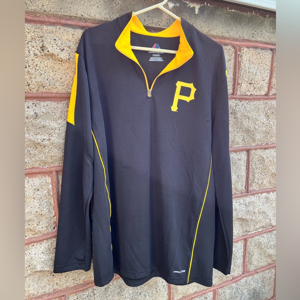 Majestic cool base unisex adult XL Pittsburgh pirates baseball pullover shirt